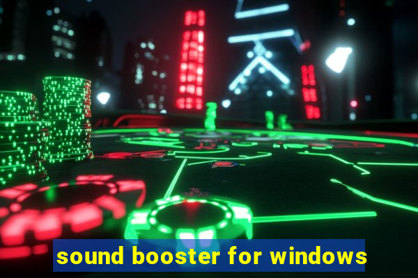 sound booster for windows